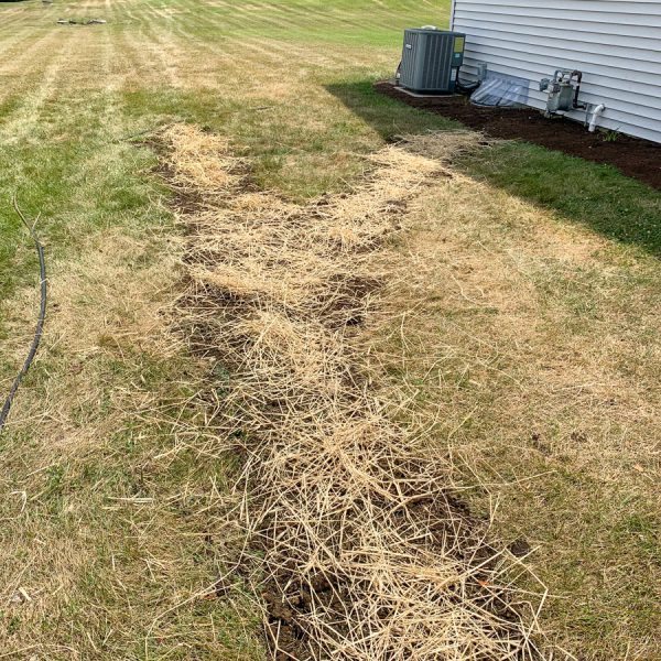 downspout drainage installation by jackson home services