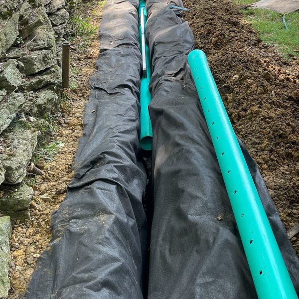 French Drain installation