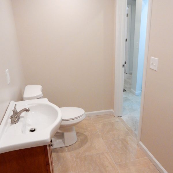 basement bathroom remodel by jackson home services