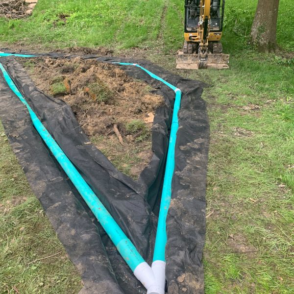 french drain construction by jackson home services